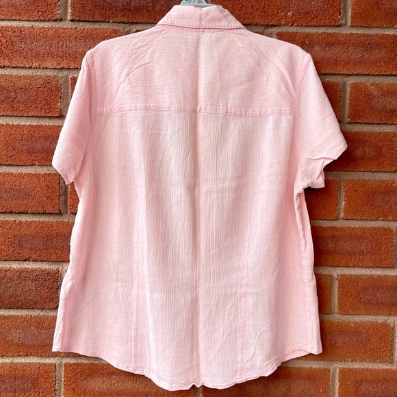 M&S Light Pink Short Sleeve Button Down Shirt - Picture 2 of 13
